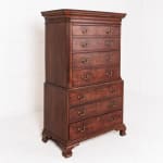 18th Century English George III Oak Chest on Chest