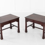 Pair of French Mahogany Side Tables