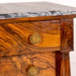 19th Century French Walnut Commode with Marble Top