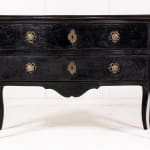 18th Century French Provincial Ebonised Commode
