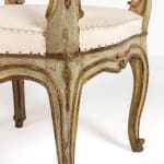Large Pair of 18th Century Italian Painted Armchairs