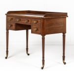 19th Century English Regency Mahogany Dressing Table/Desk (in the manner of 'Gillows')