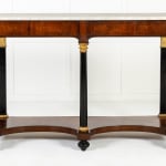 Large Early 19th Century Italian Walnut Console Table
