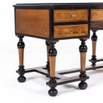 19th Century French Ebonised Walnut Desk