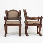 Pair of 20th Century Carved Armchairs