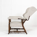 Pair of Large Scale French Reclining Wing Chairs