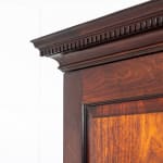Small Mid 18th Century English Mahogany Linen Press