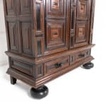 17th Century Dutch Oak and Ebony Cabinet