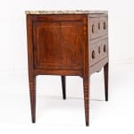 18th Century French Louis XVI Walnut Commode with Marble Top