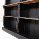 19th Century English Regency Painted Open Bookcase