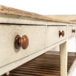 Monumental 19th Century English Country House Kitchen Preparation Table