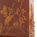 1930s Dutch Red Lacquer Chinoiserie Cabinet
