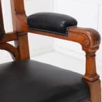 Late 19th Century Pair of Gothic Oak Armchairs