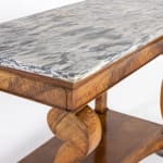 19th Century French Charles X Period Walnut Console Table