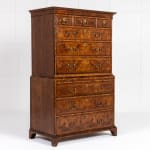 Small Early 18th Century George II English Walnut Chest on Chest