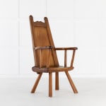 SOLD, 18th Century Belgian Primitive Ash Chair