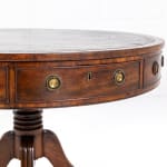 19th Century English Regency Mahogany Drum Table