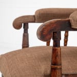 Large Scale 19th Century English Oak Armchair