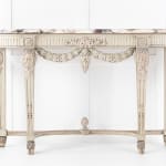 SOLD, 19th Century Painted Console Table with Breccia Marble Top