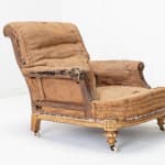 SOLD, 19th Century English Country House Giltwood Armchair