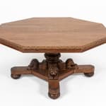 Large 19th Century English Oak Octagonal Centre Table