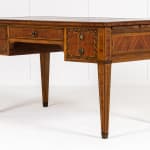19th Century French Walnut and Tulipwood Parquetry Bureau Plat