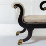 19th Century Ebonised Chaise Longue