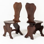 Pair of 18th Century English Mahogany Hall Chairs