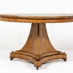 19th Century French Burr Ash Centre Table