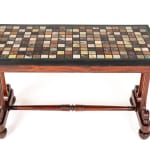 19th Century Regency Mahogany Table with Specimen Marble Top