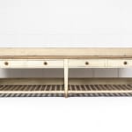Monumental 19th Century English Country House Kitchen Preparation Table