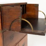 Small 19th Century Teak Campaign/Military Chest of Drawers