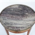 SOLD, 19th Century French Inlaid Gueridon with Marble Top