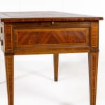 19th Century French Walnut and Tulipwood Parquetry Bureau Plat