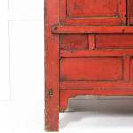 19th Century Chinese Red Lacquer Cabinet