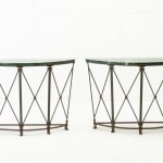 SOLD, Pair of French 1940s Iron Console Tables