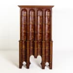 1930s Dutch Red Lacquer Chinoiserie Cabinet