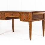 19th Century French Walnut and Tulipwood Parquetry Bureau Plat