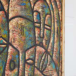 SOLD, 1970s Painting of African Masks