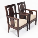 Pair of 1940s Chinese Rosewood Chairs