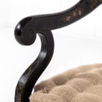 A Rare 19th Century English Regency Japanned Klismos Armchair