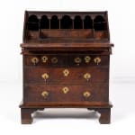 Small 18th Century George II English Oak Bureau