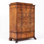 19th Century French Empire Period Mahogany Semainier