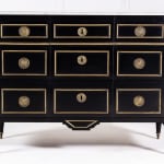 19th Century French Ebonised Commode