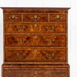Small Early 18th Century George II English Walnut Chest on Chest