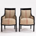 Pair of Early 19th Century Ebonised Chairs