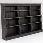 19th Century English Regency Painted Open Bookcase