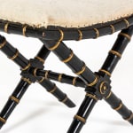 19th Century English Regency Faux Bamboo Stool