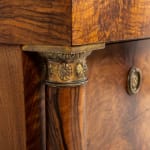 Early 19th Century French Empire Walnut Commode with Paw Feet