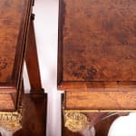 Pair of Rare Early 19th Century Italian Walnut and Burr Yew Console Tables